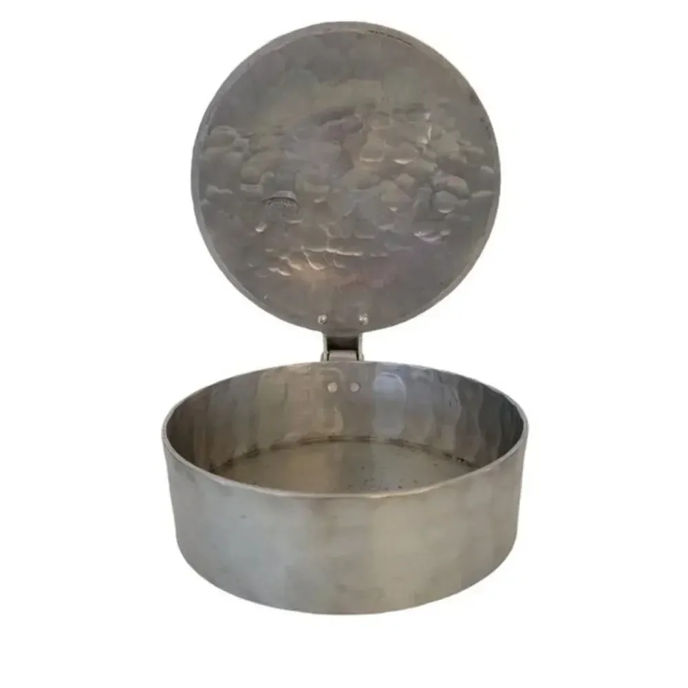 Vintage Everlast Hand Forged Hammered Aluminum Silent Butler Crumb Catcher 1930s